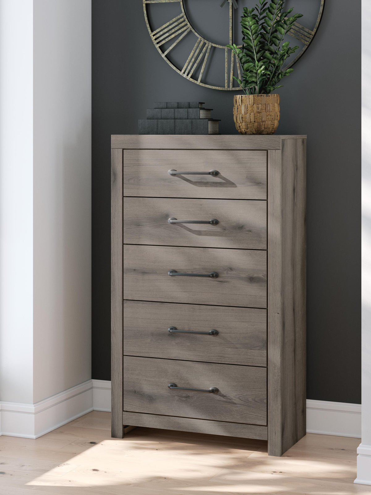 Graystorm Chest of Drawers in Brown Gray, alternate view 3
