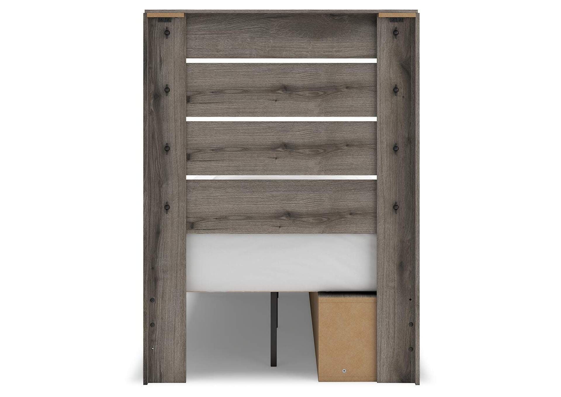 Urbanoore Twin Panel Storage Bed, Dresser, Mirror and 2 Nightstands