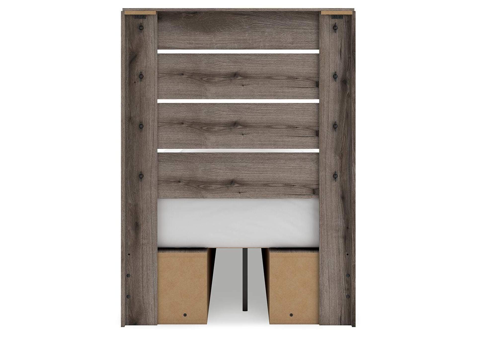Urbanoore Twin Panel Bed with Storage, Dresser and Nightstand