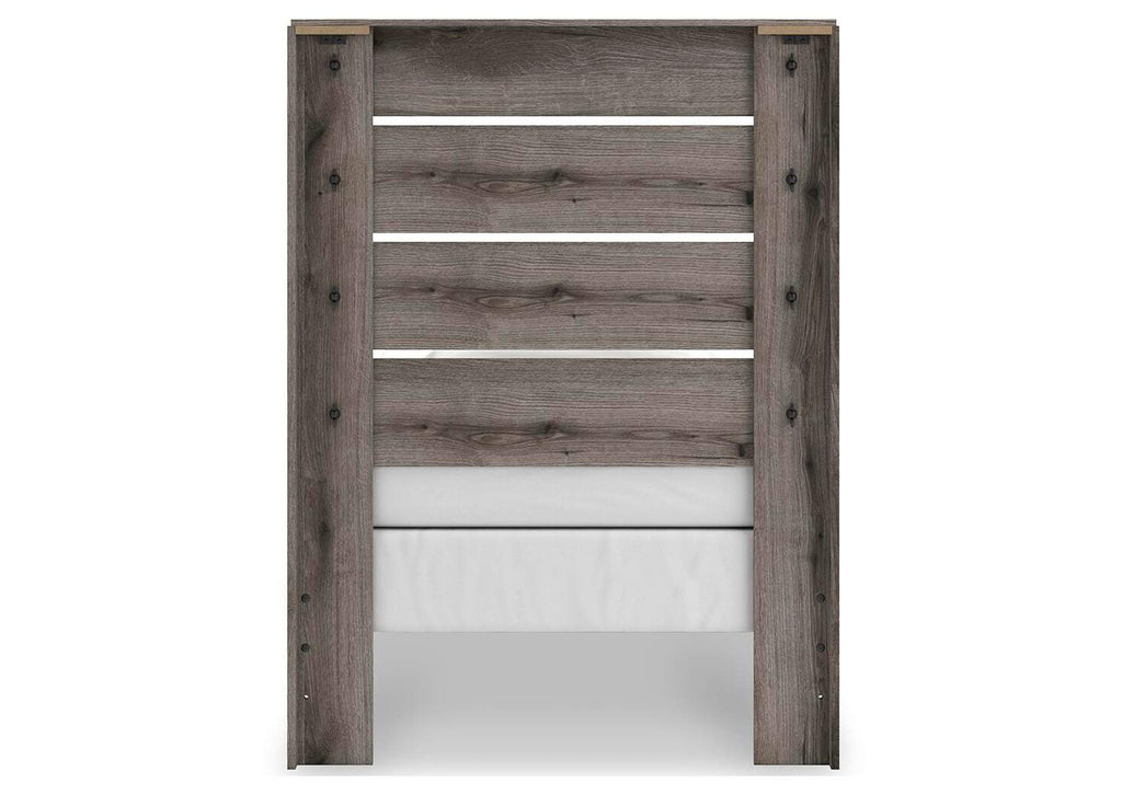 Urbanoore Twin Panel Bed, Dresser, Mirror, Chest and 2 Nightstands