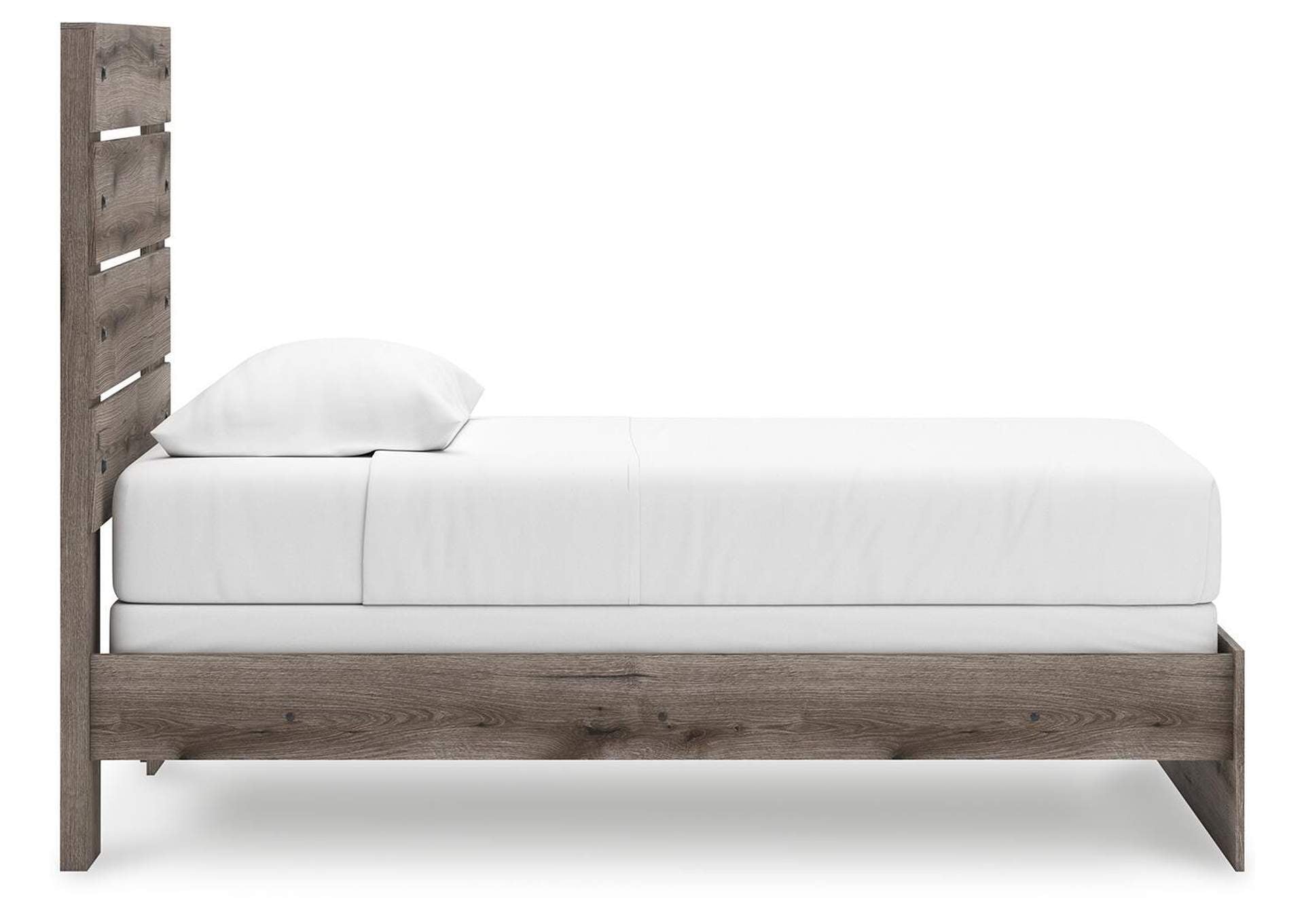 Urbanoore Twin Panel Bed, Dresser and Mirror side view