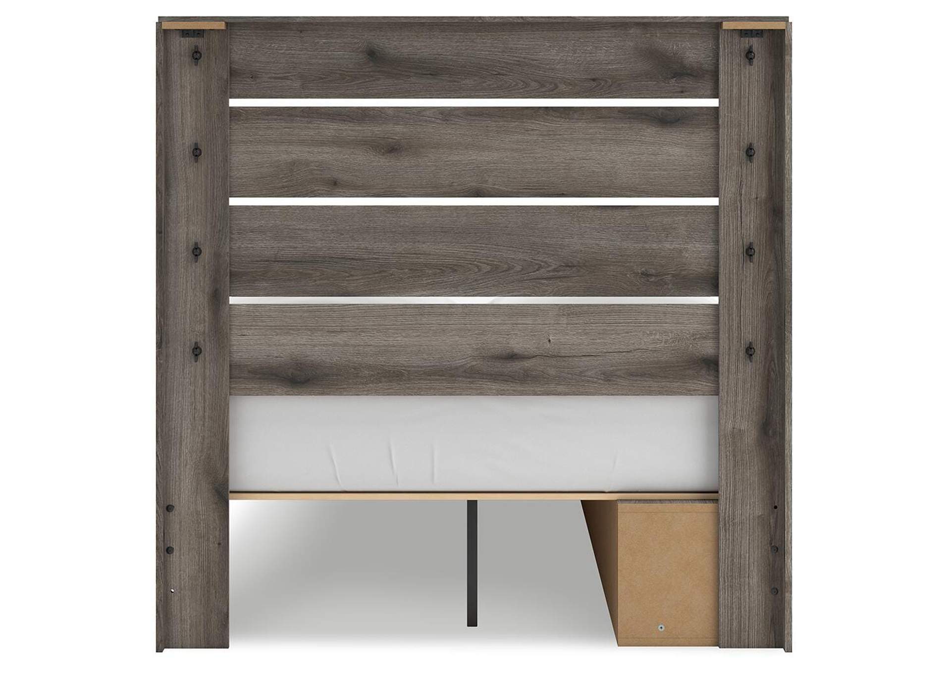 Urbanoore Full Panel Storage Bed, Dresser, Mirror, Chest and 2 Nightstands