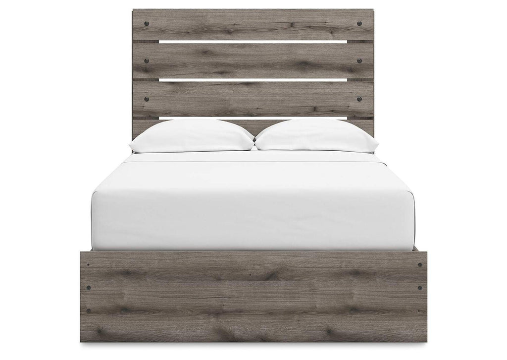 Urbanoore Full Panel Storage Bed, Dresser, Mirror, Chest and 2 Nightstands front view