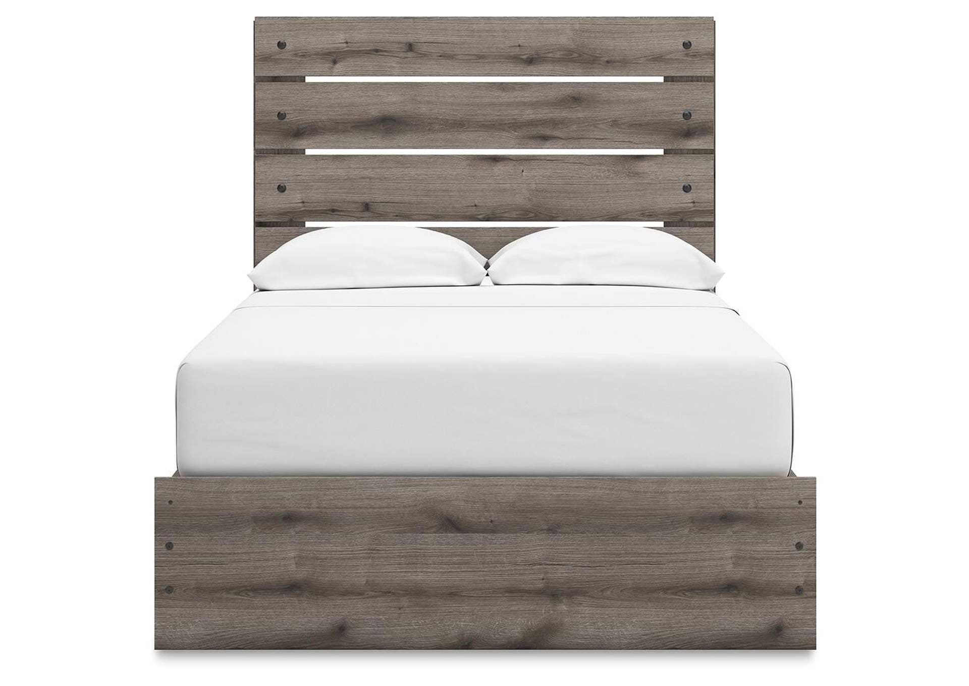 Urbanoore Full Panel Bed with Storage, Dresser, Mirror and 2 Nightstands front view