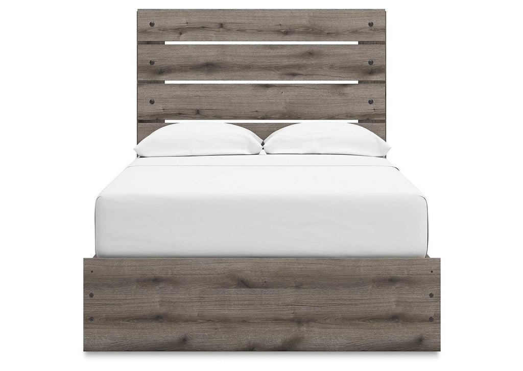 Urbanoore Full Panel Bed with Storage, Dresser and Nightstand front view