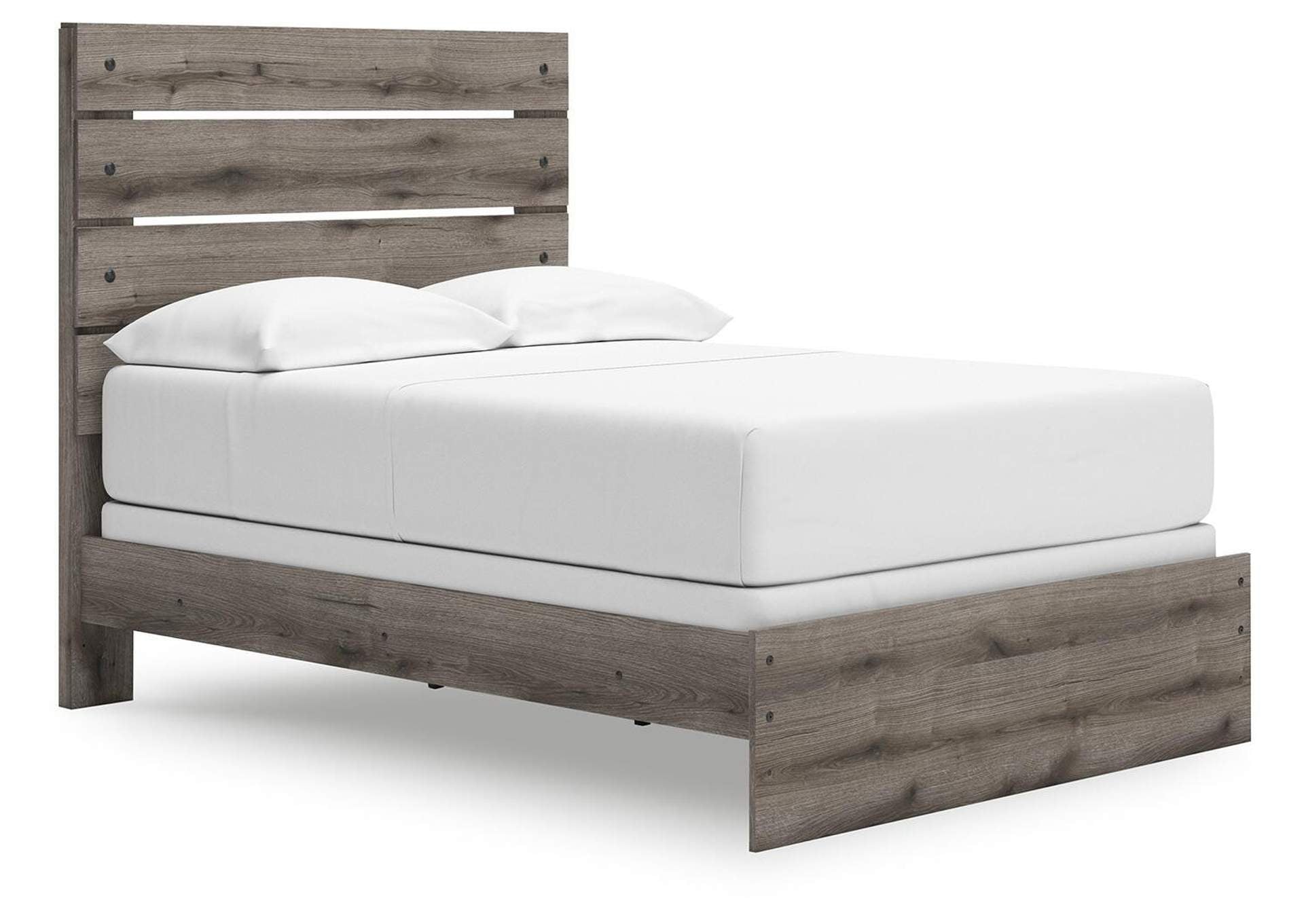 Urbanoore Full Panel Bed, Dresser, Mirror and Nightstand angled view