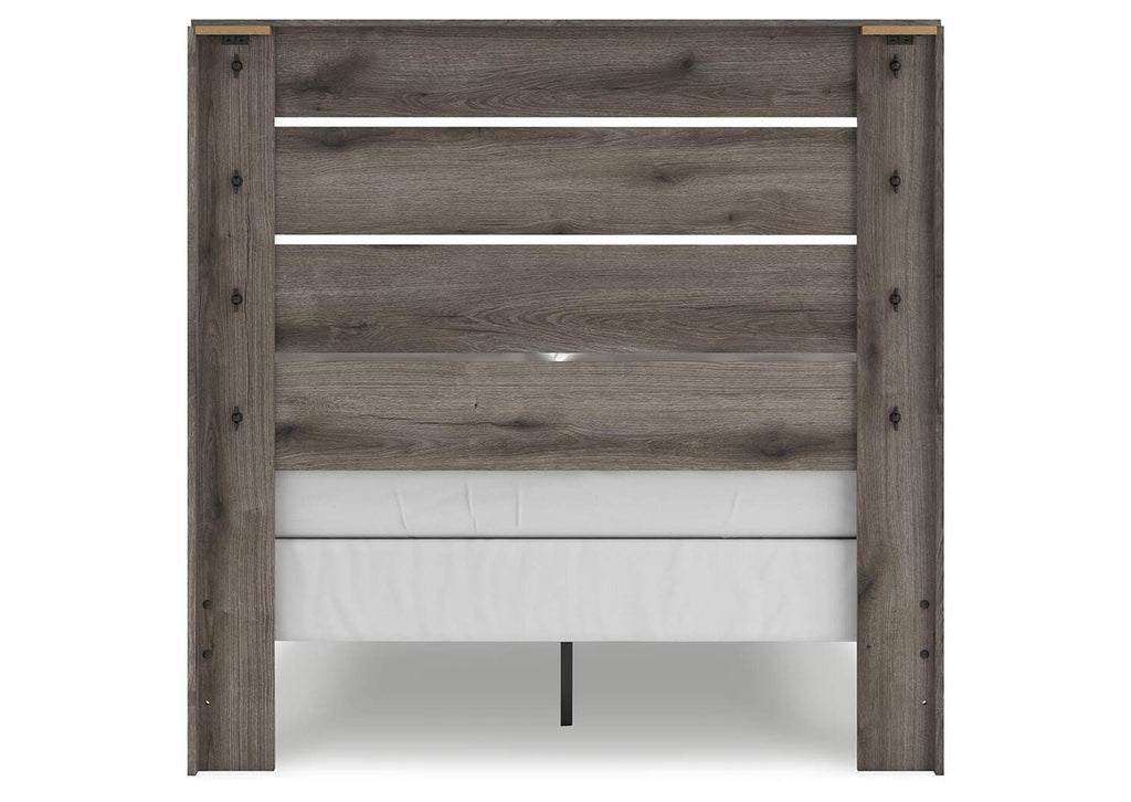 Urbanoore Full Panel Bed, Dresser, Mirror and 2 Nightstands