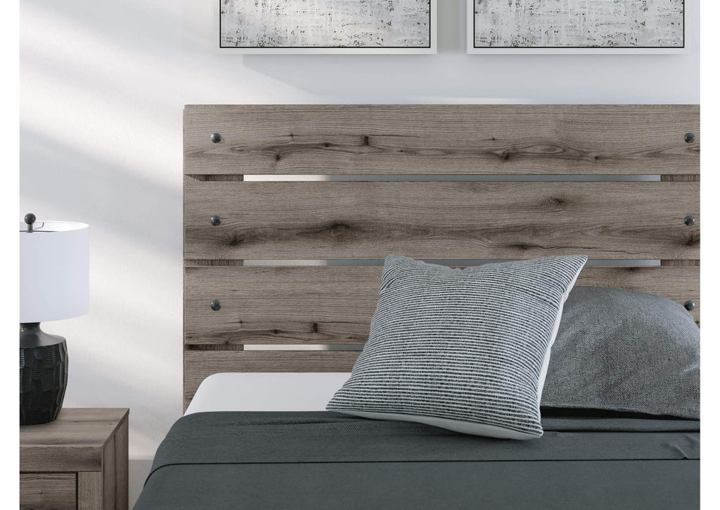 Urbanoore Full Panel Bed, Dresser and Nightstand detail