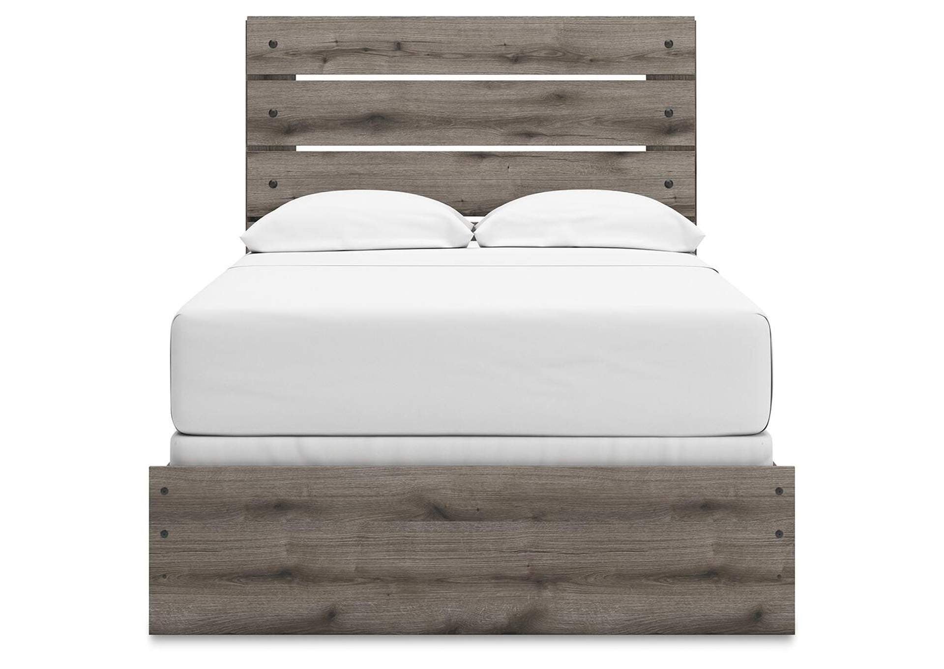 Urbanoore Full Panel Bed, Dresser and Nightstand front view