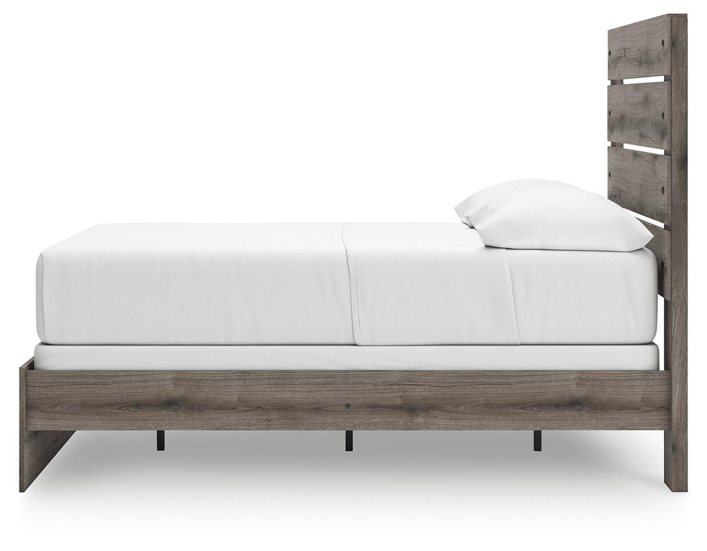 Graystorm Full Panel Bed in Brown Gray, alternate side view