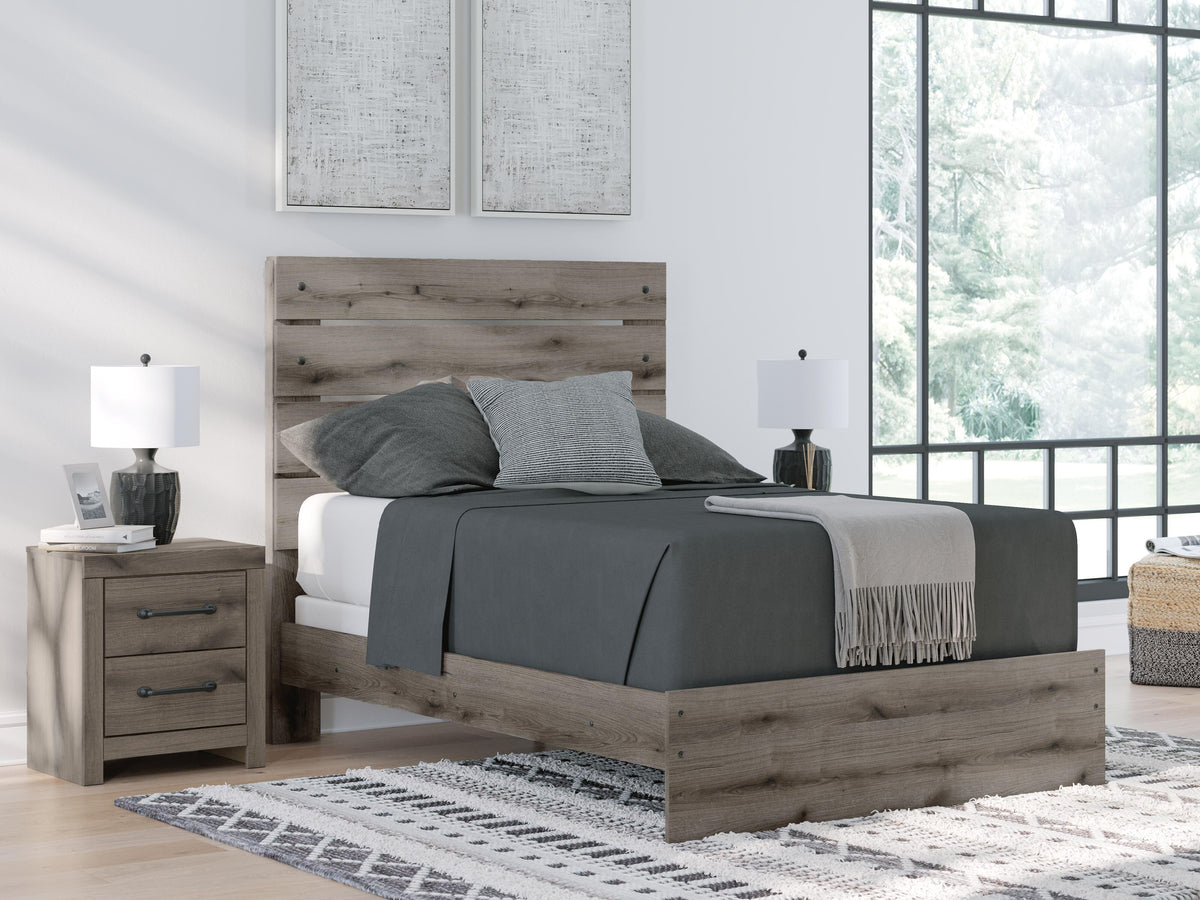 Graystorm Full Panel Bed in Brown Gray, alternate view 2
