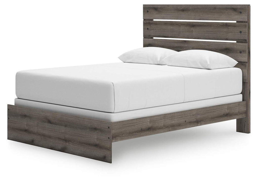 Urbanoore Queen Panel Bed, Dresser, Mirror and Chest angled view