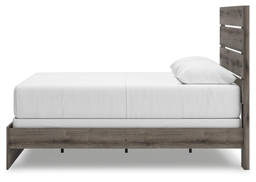 Urbanoore Queen Panel Bed, Dresser, Mirror and 2 Nightstands side view
