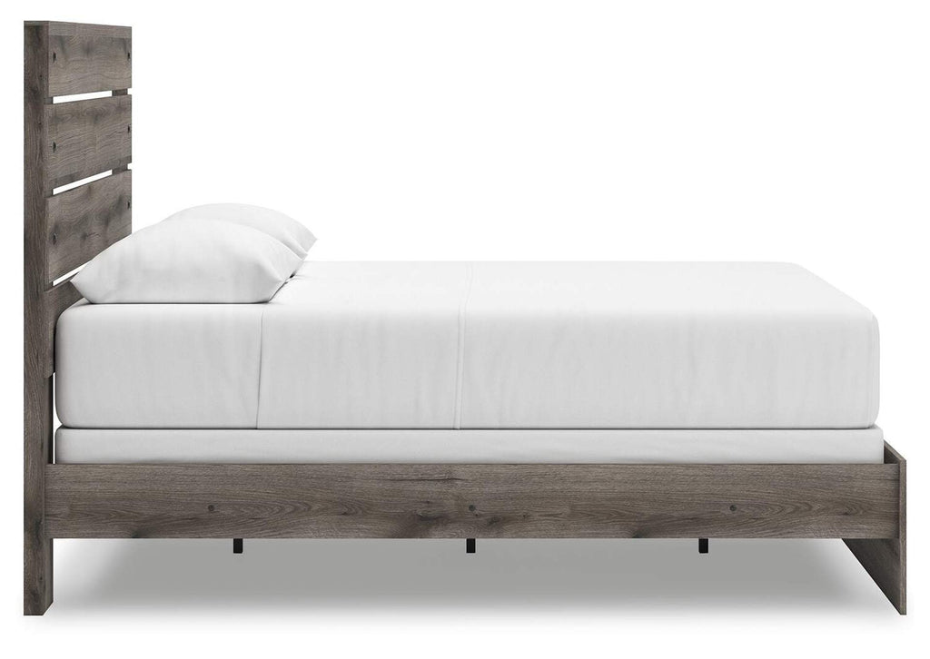 Urbanoore Queen Panel Bed, Dresser and Nightstand side view