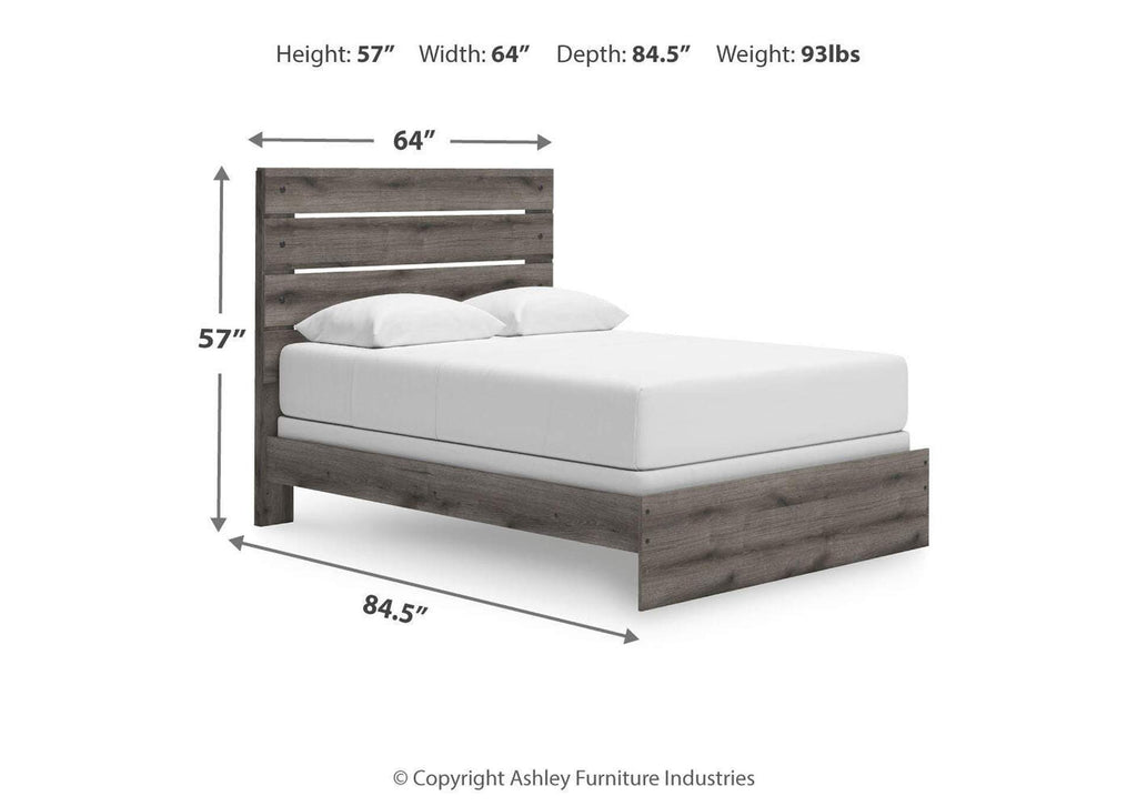 Urbanoore Queen Panel Bed and Dresser dimensions