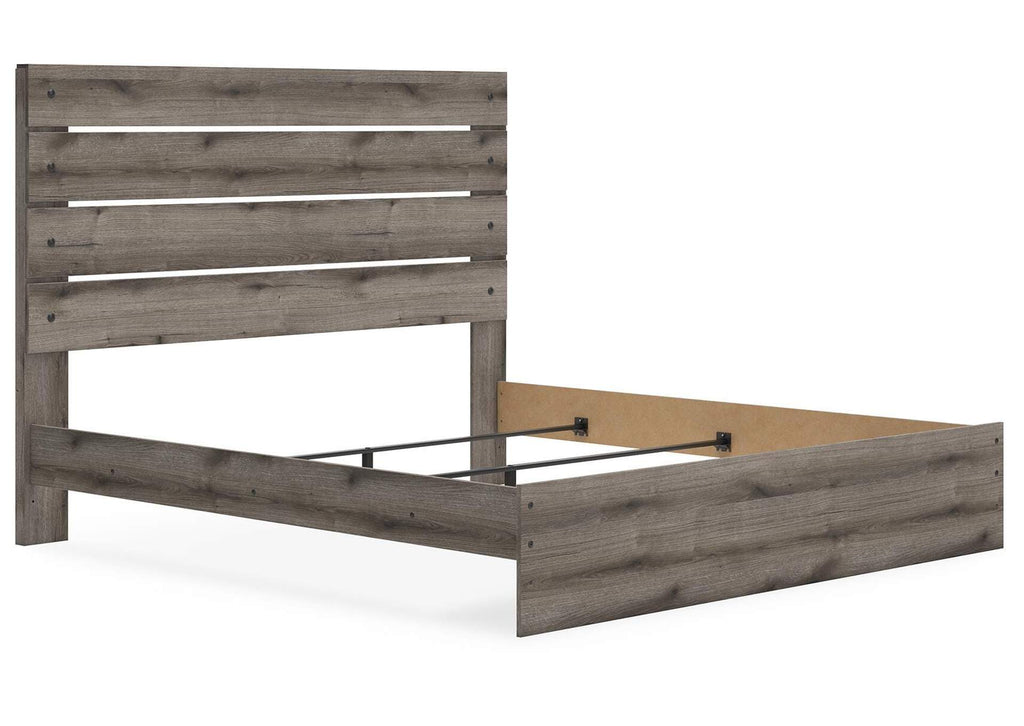 Urbanoore King Panel Bed, Dresser, Mirror and Chest angled view