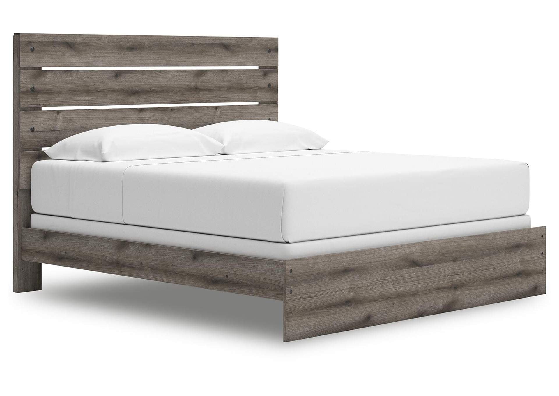 Urbanoore King Panel Bed, Dresser, Mirror, Chest and Nightstand angled view