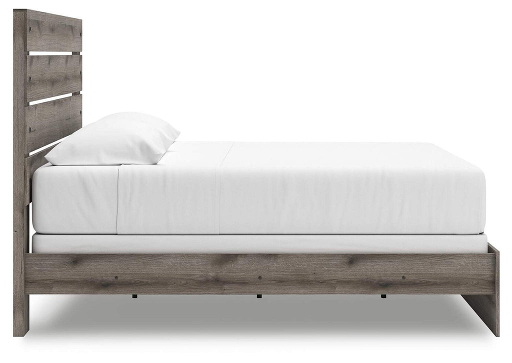 Urbanoore King Panel Bed and Dresser side view