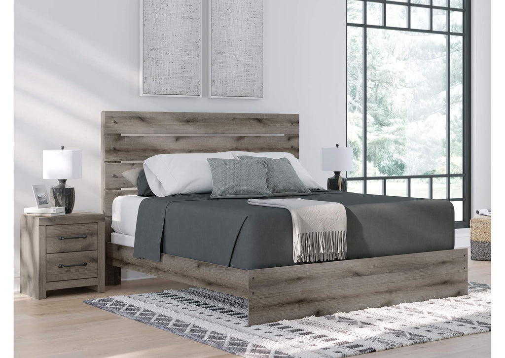 Urbanoore King Panel Bed, Dresser, Mirror and Nightstand