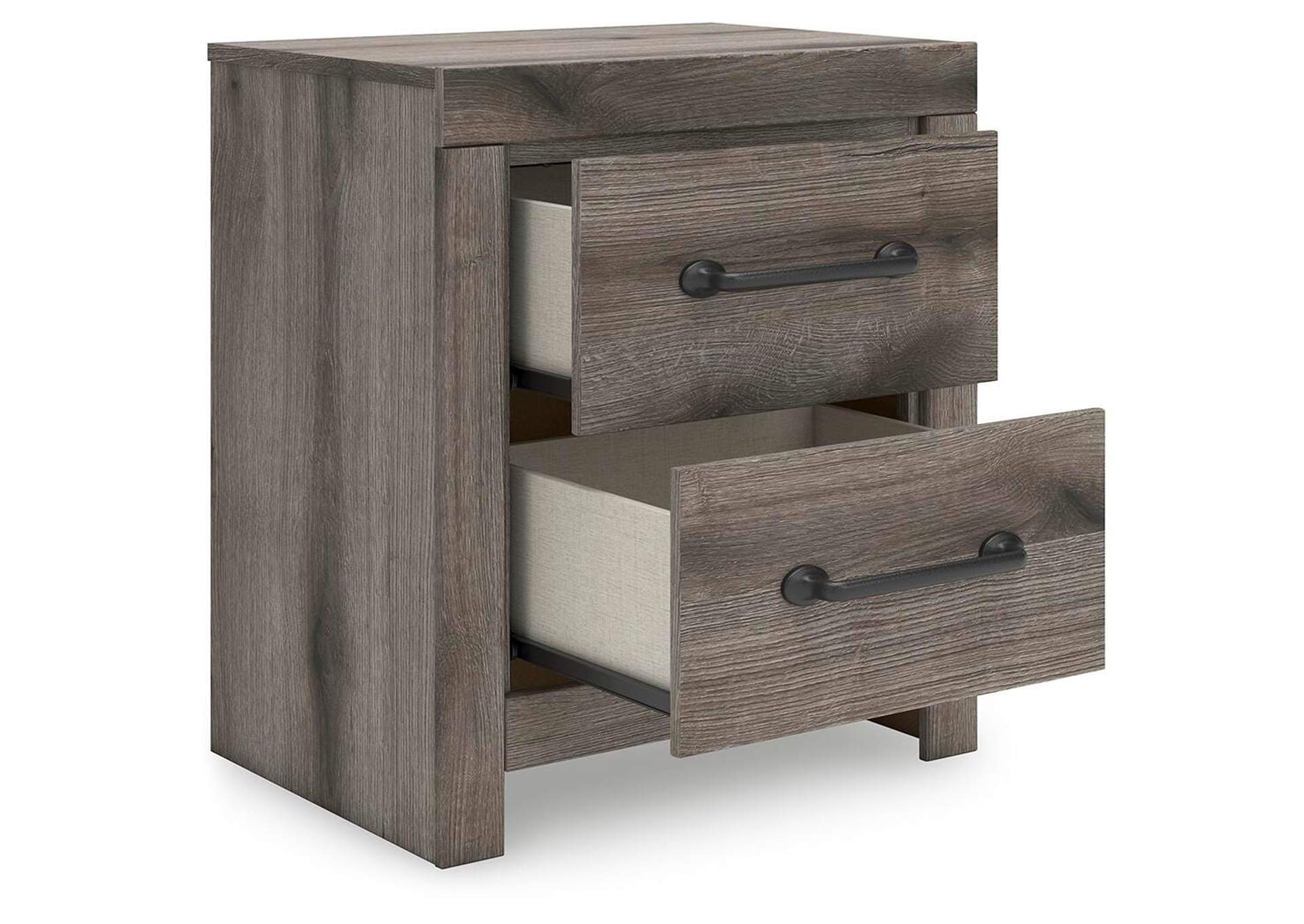Urbanoore Queen Panel Bed, Dresser and Nightstand angled view