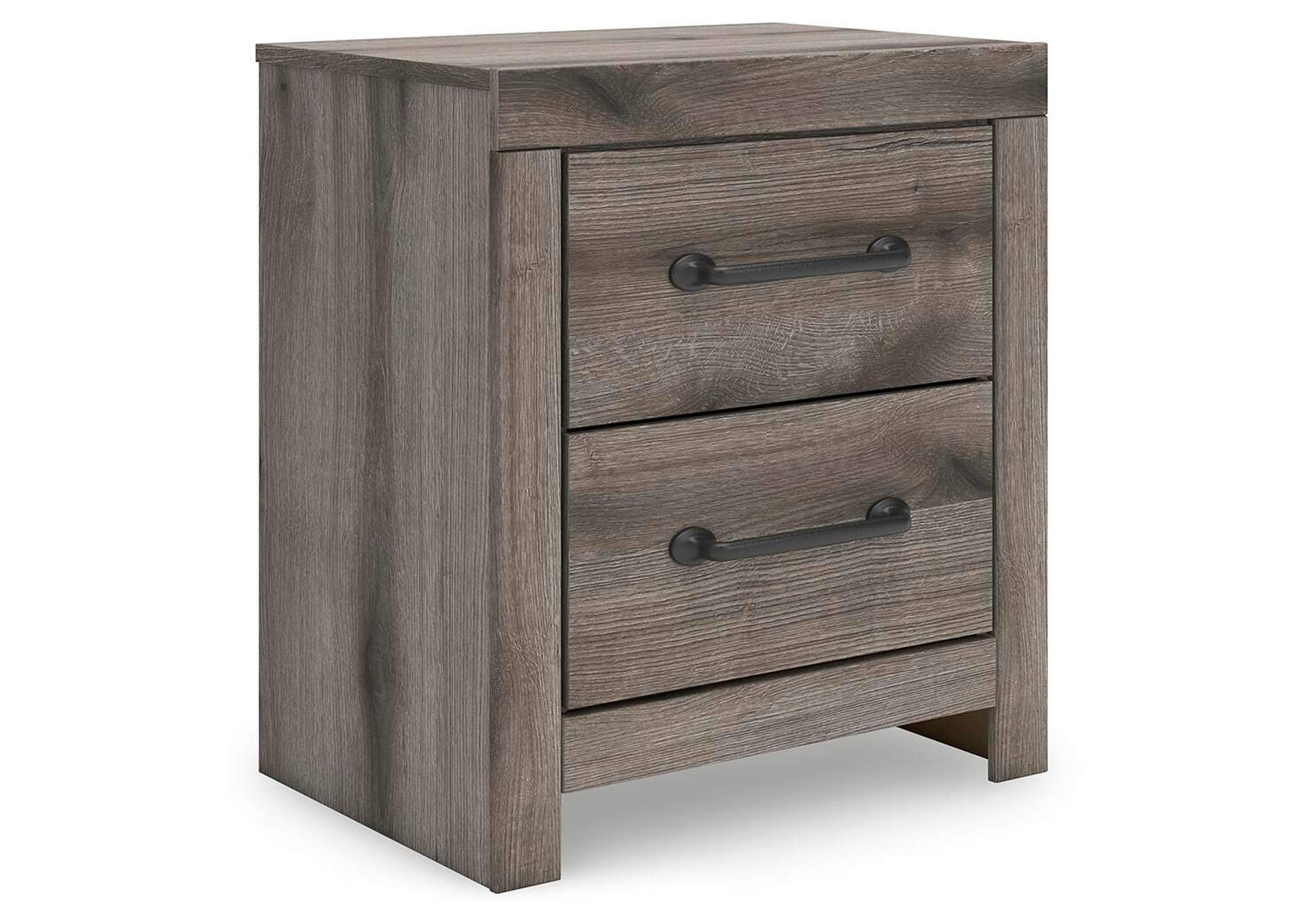 Urbanoore Twin Panel Bed with Storage, Dresser, Mirror and 2 Nightstands angled view