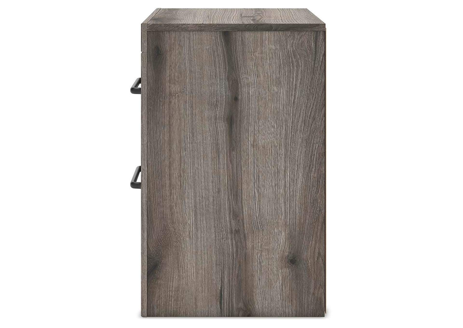 Urbanoore Full Panel Storage Bed, Dresser, Mirror, Chest and Nightstand side view