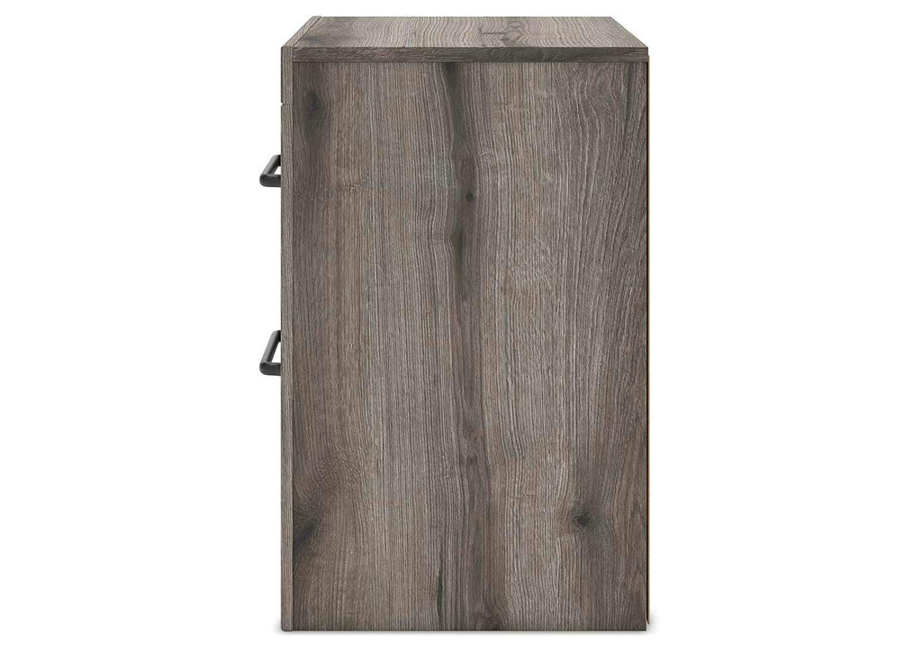 Urbanoore Full Panel Bed with Storage, Dresser, Mirror and 2 Nightstands side view