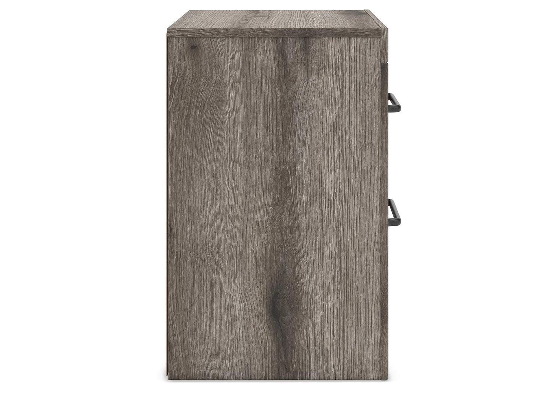 Urbanoore King Panel Bed, Dresser, Mirror, Chest and 2 Nightstands side view