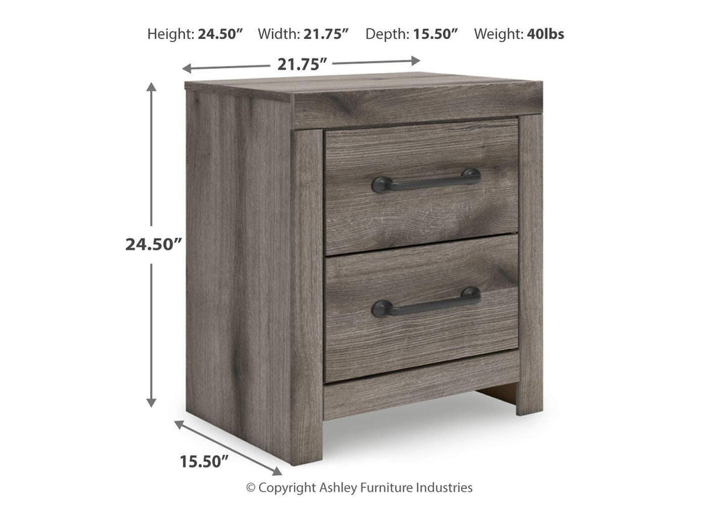 Urbanoore King Panel Bed, Dresser and Mirror dimensions