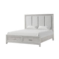 Fiona King Bed - Mist Gray