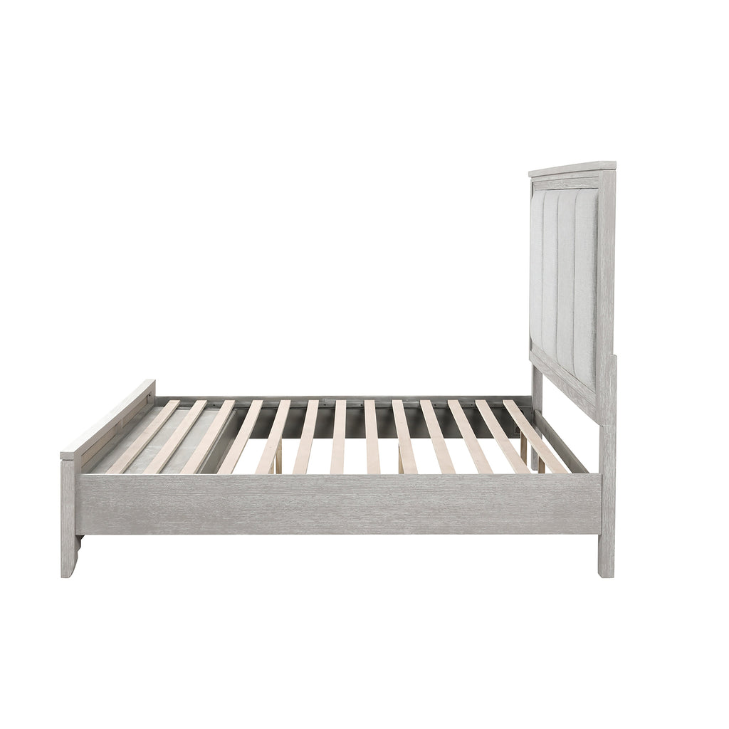 Fiona King Bed - Mist Gray