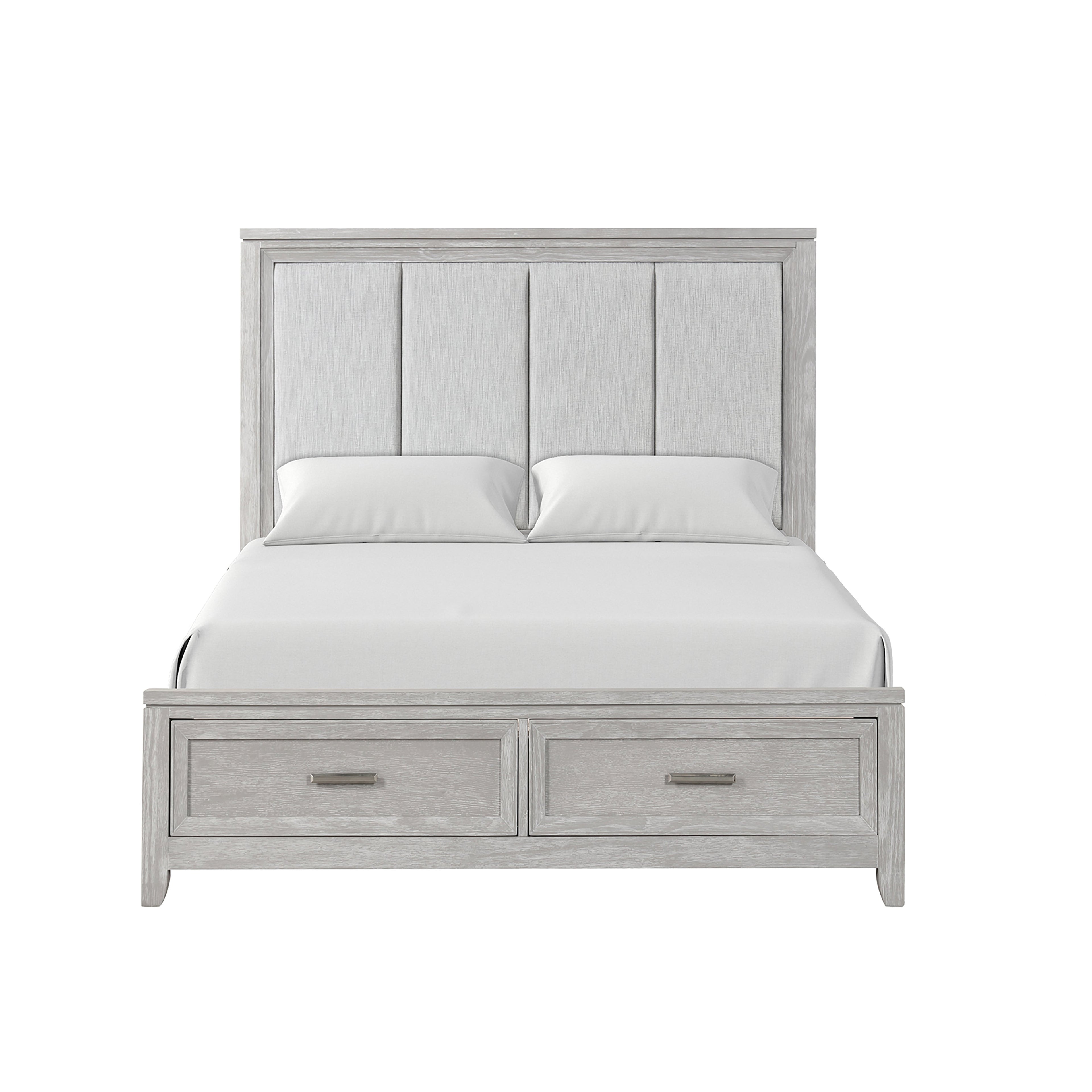 Fiona King Bed - Mist Gray