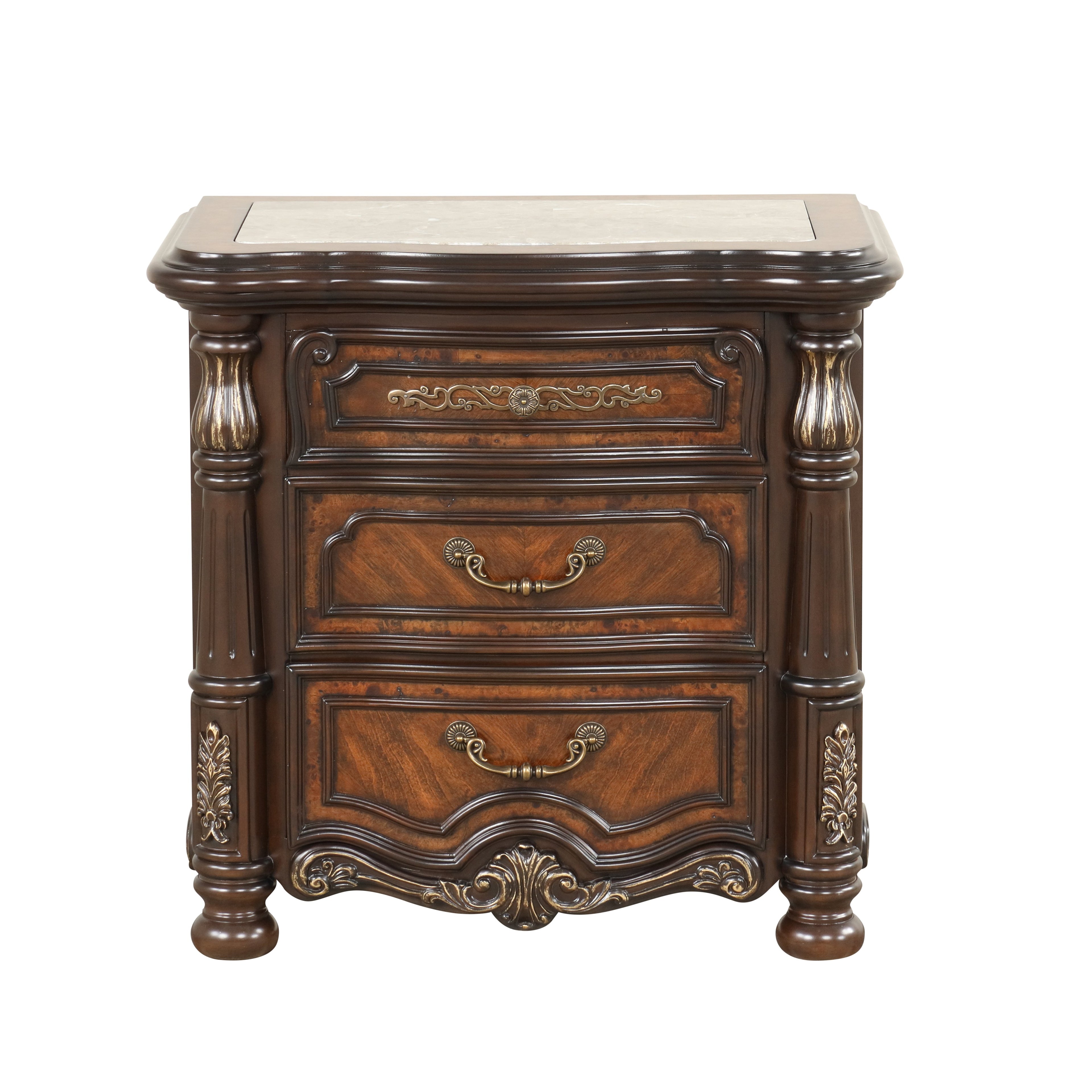 Bella Notte Nightstand- Mahogany Brown