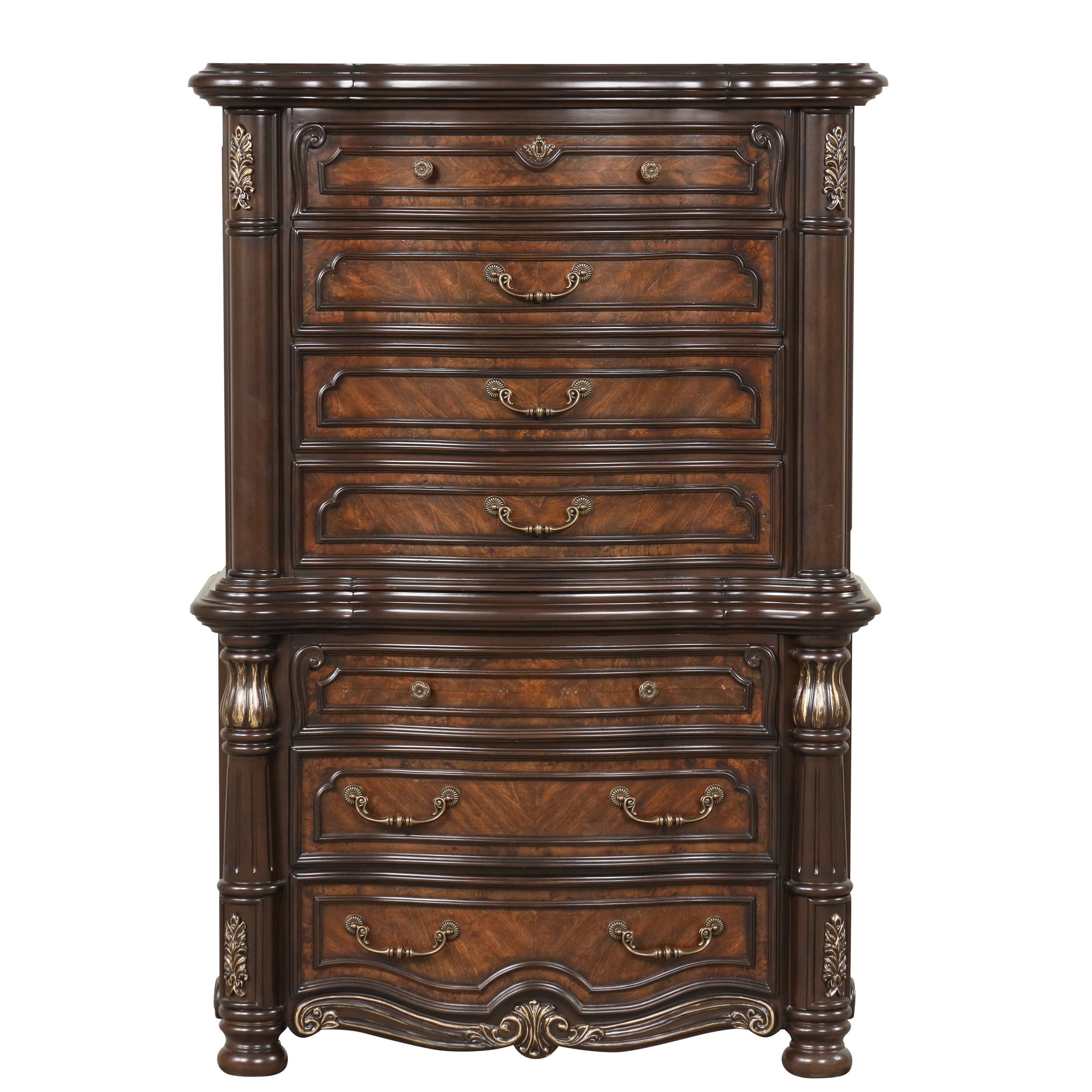 Bella Notte Chest Base- Mahogany Brown