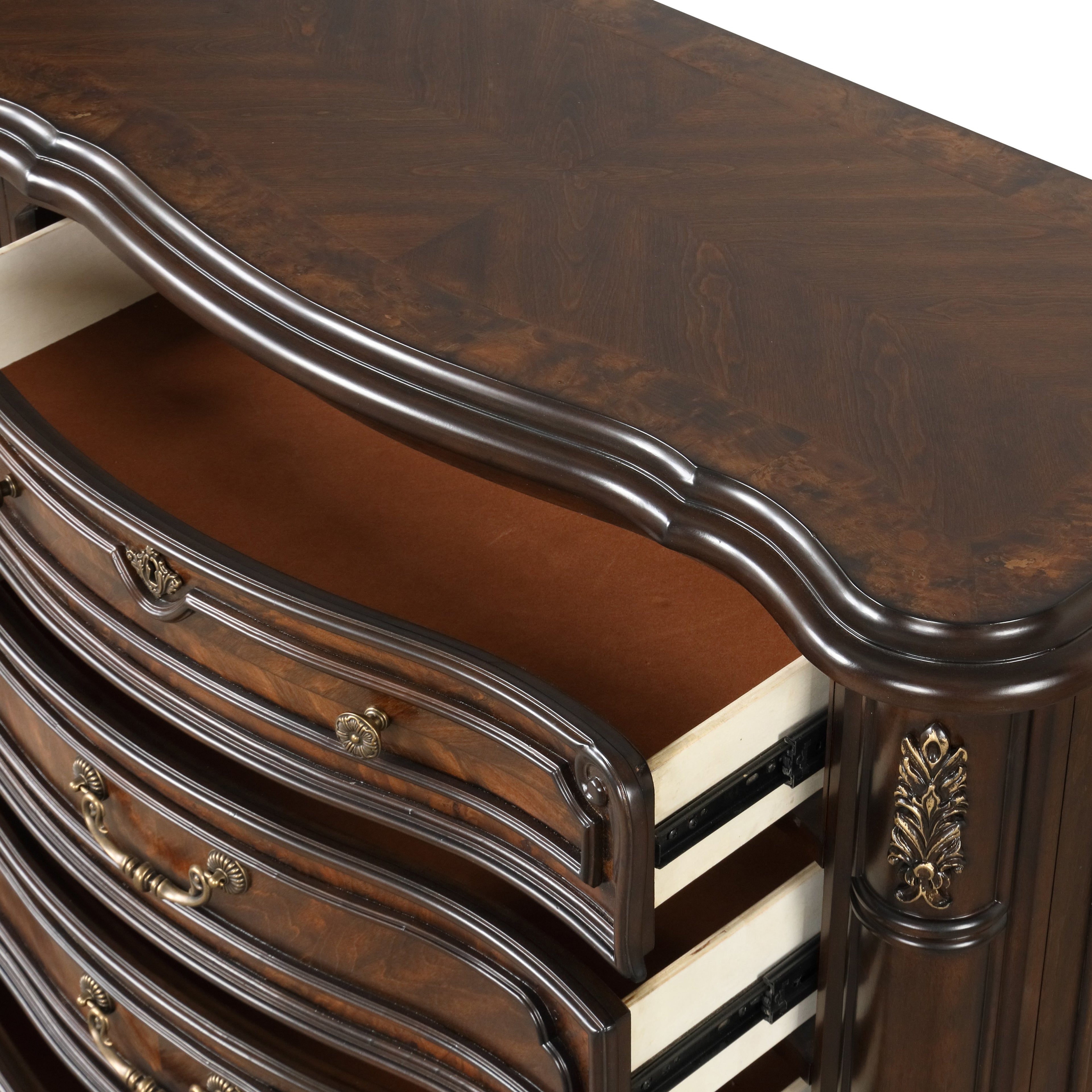 Bella Notte Chest Base- Mahogany Brown