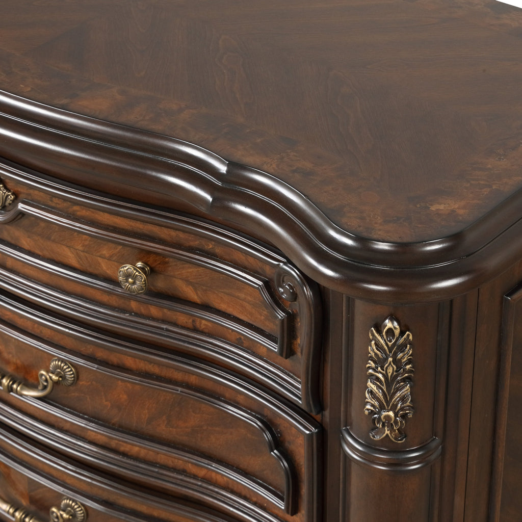 Bella Notte Chest Base- Mahogany Brown