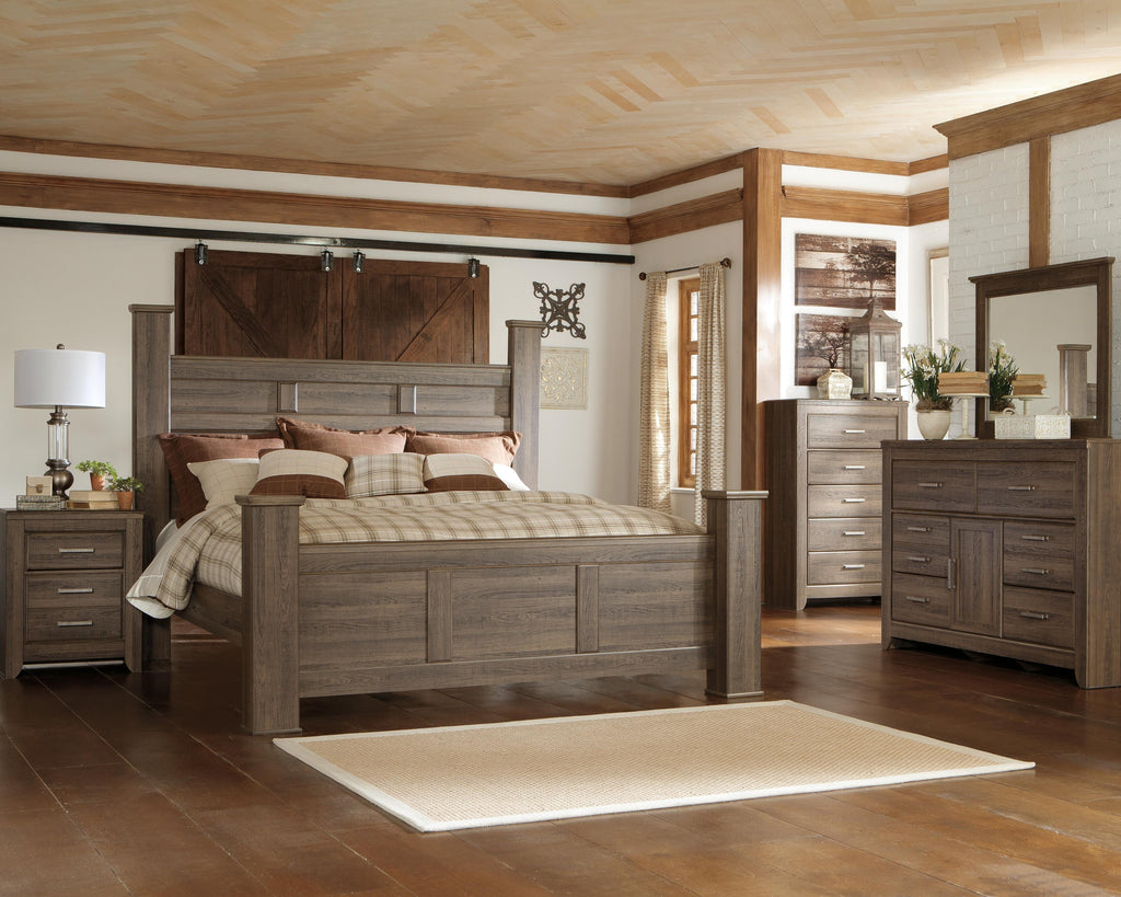 Juararo King Poster Bed in Dark Brown, alternate view 4