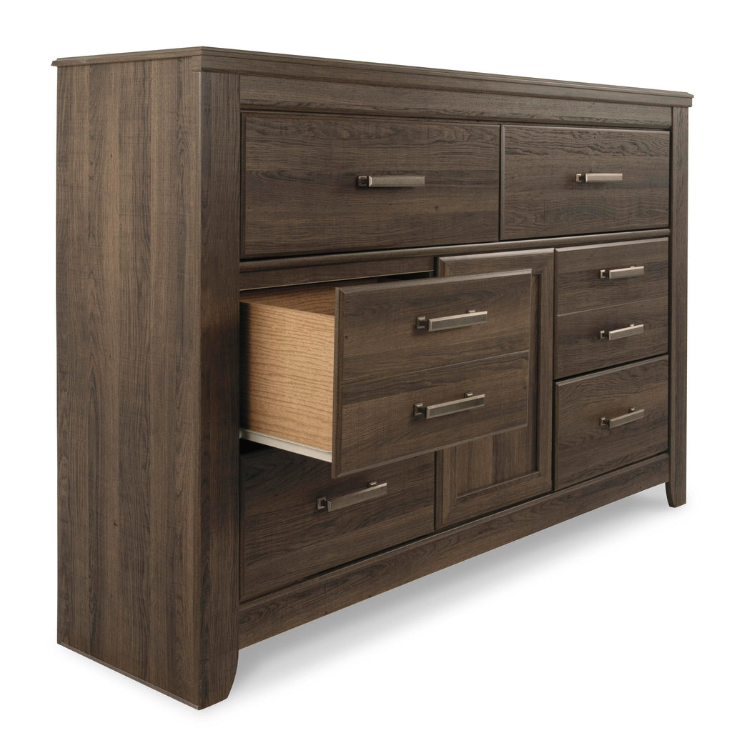 Juararo Dresser in Dark Brown, open view