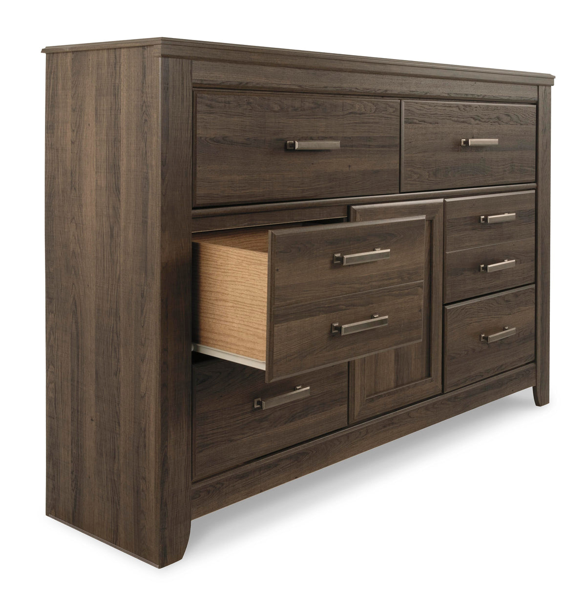 Juararo Dresser in Dark Brown, open view
