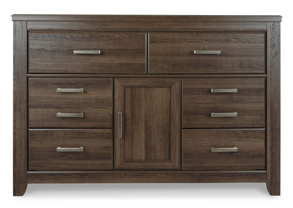 Juararo Queen Poster Bed with Dresser front view