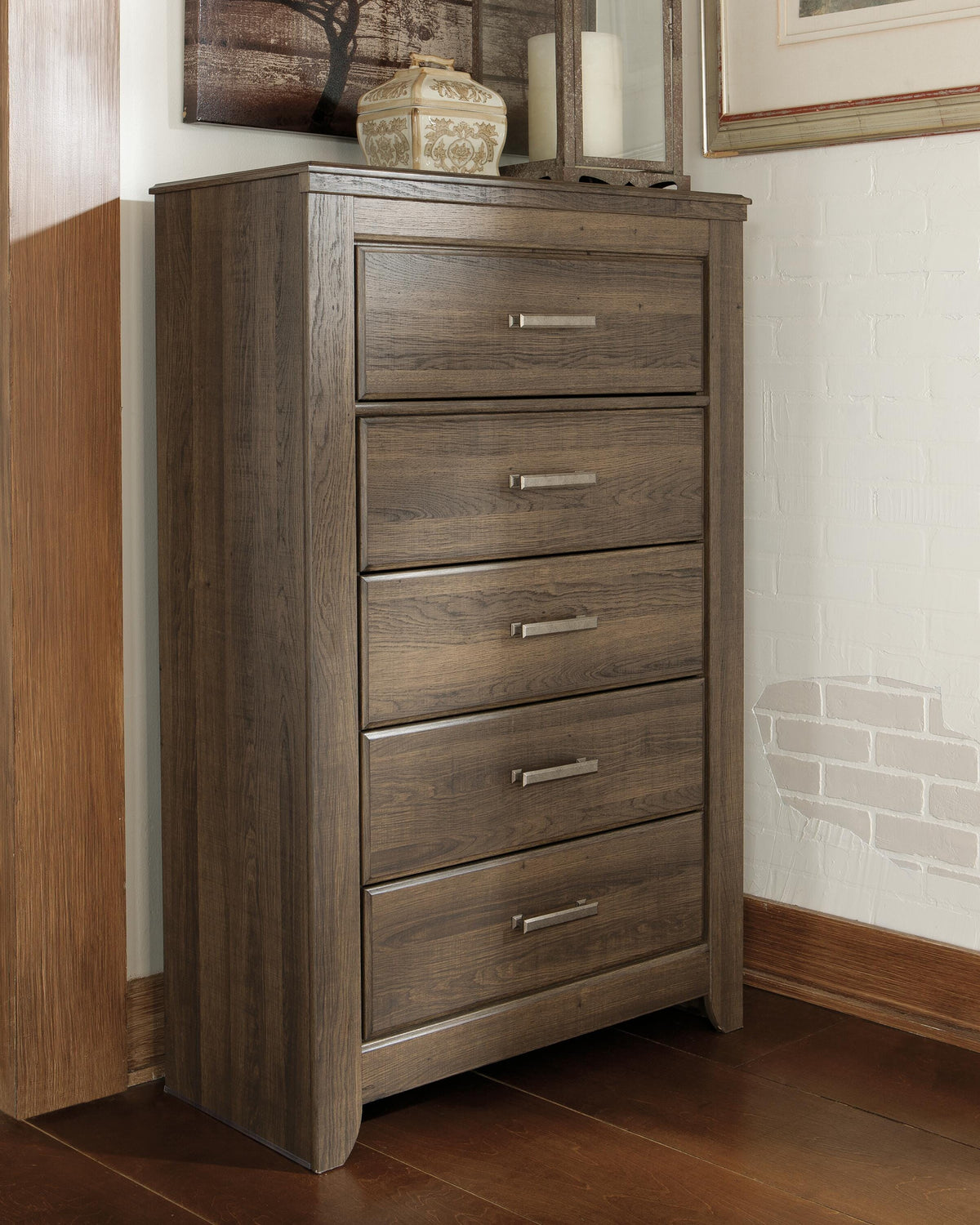 Juararo Chest of Drawers in Dark Brown, lifestyle view