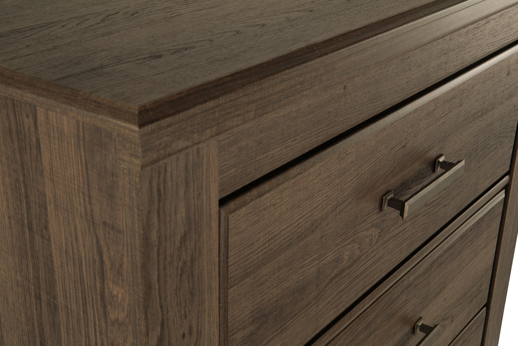 Juararo Chest of Drawers in Dark Brown, detail view
