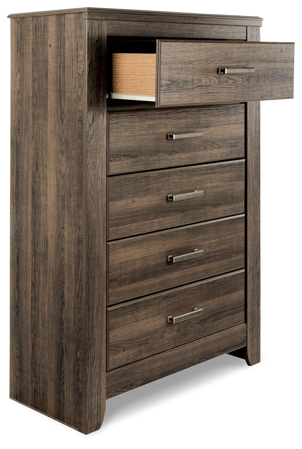 Juararo Chest of Drawers in Dark Brown, open view