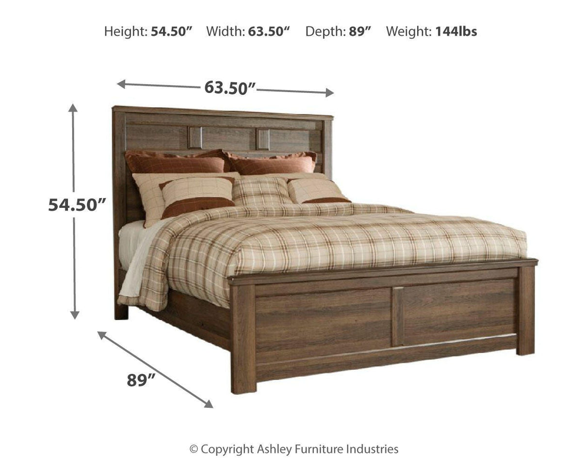 Juararo Queen Panel Bed in Dark Brown, alternate view 5