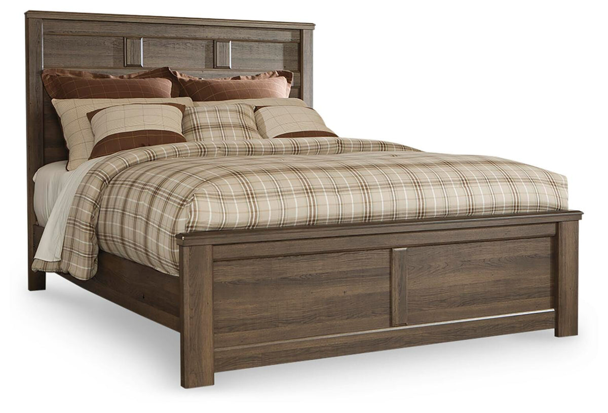 Juararo Queen Panel Bed in Dark Brown, alternate view 2