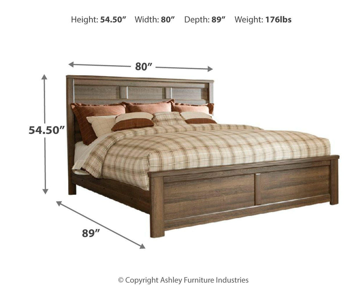 Juararo King Panel Bed in Dark Brown, alternate view 5