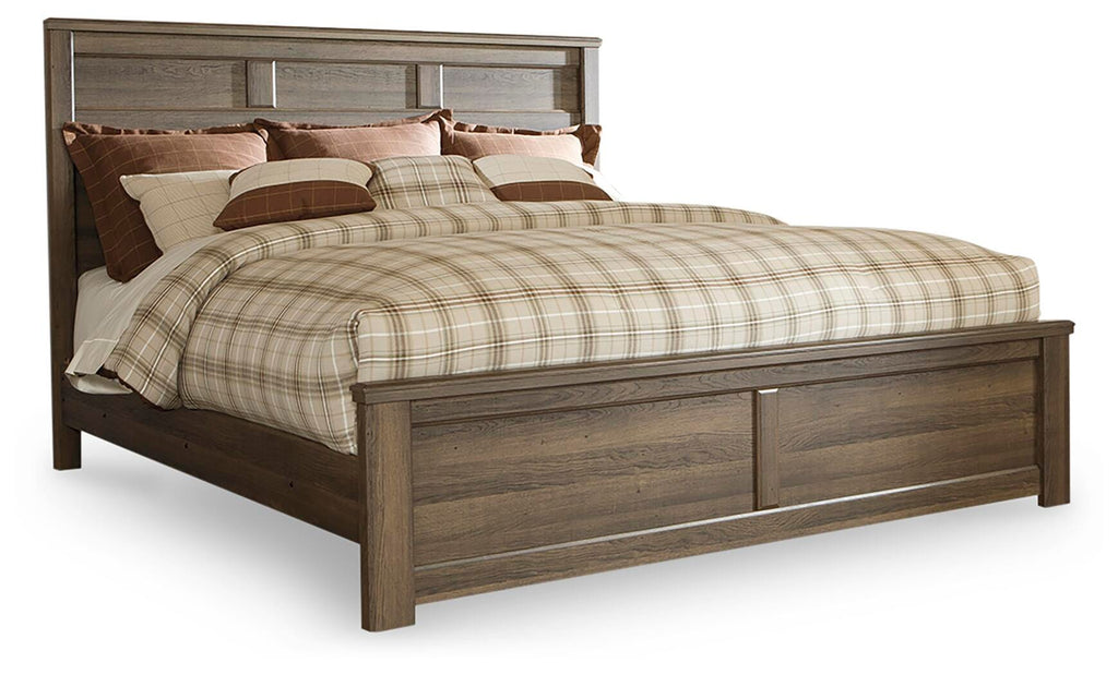 Juararo King Panel Bed in Dark Brown, alternate view 2