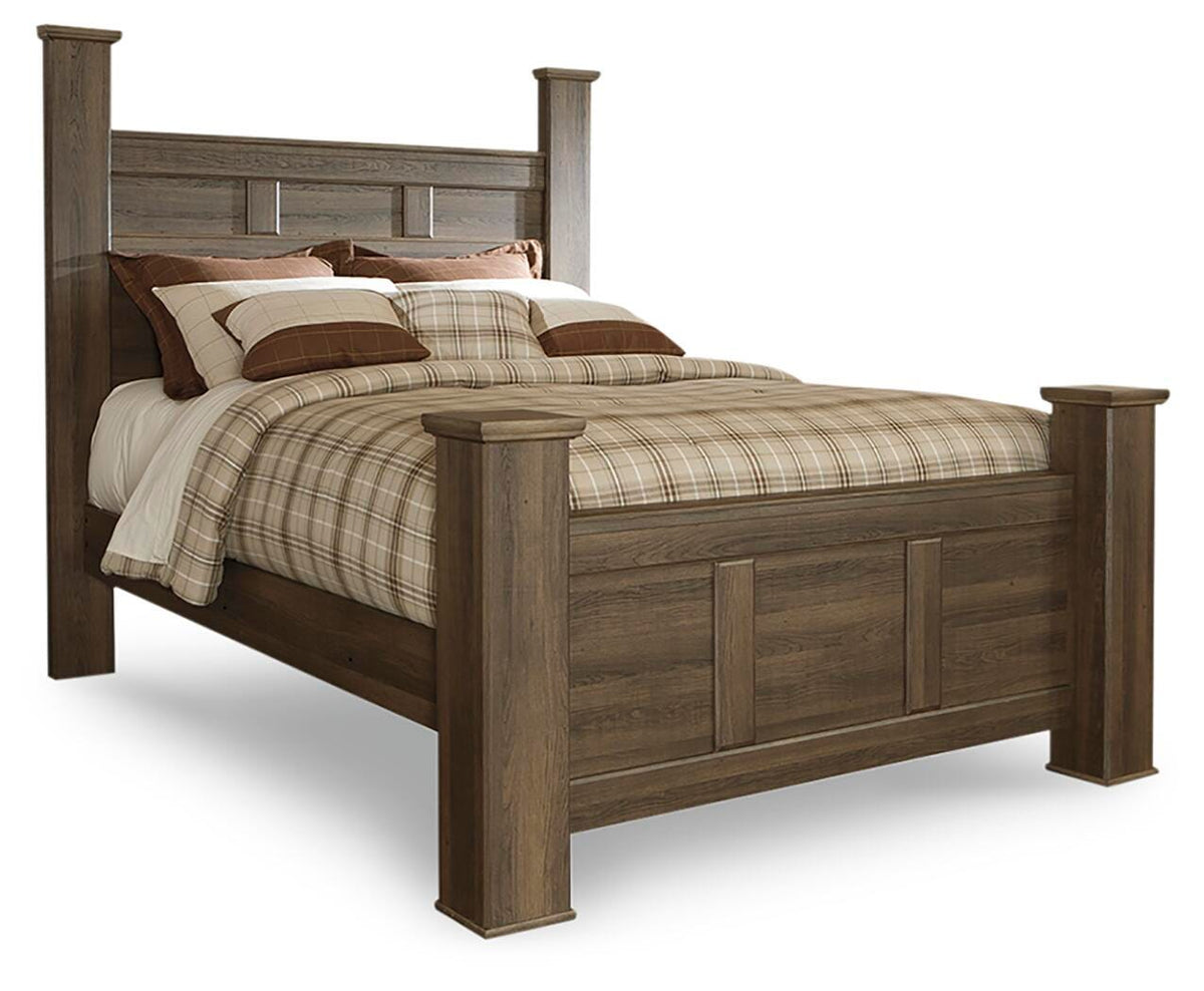 Juararo Queen Poster Bed in Dark Brown, alternate view 2