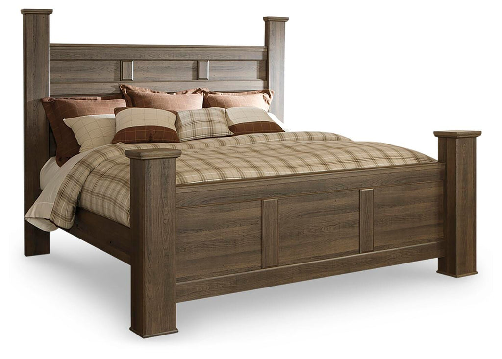 Juararo King Poster Bed in Dark Brown, alternate view 2