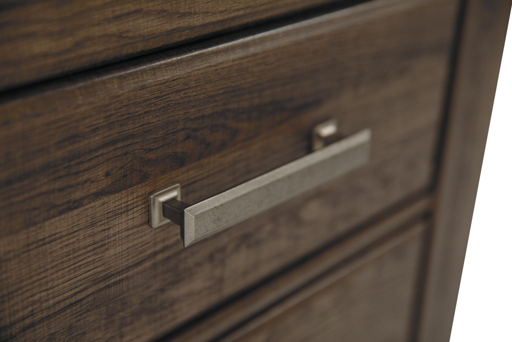 Juararo Nightstand in Dark Brown, detail view